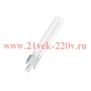 Лампа бактерицидная HNS S 9W G23 d28х165,5 (UVC бактерицидная без озона) OSRAM