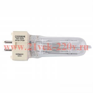 Лампа специальная галогенная Osram 64540 BVM P1/13 650W 240V GX6.35 15h 3400K