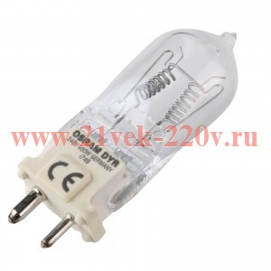 Лампа специальная галогенная Osram 64686 DYR 650W 230V 3200K GY9.5 (S-9060716/GE-26896;26895)