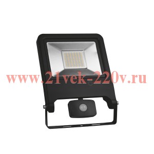 Прожектор светодиодный FLOODLIGHT VALUE SENSOR 30W 2700lm 4000 K IP44 BK с датчиком LEDVANCE