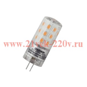 Лампа светодиодная LEDPPIN 40 3.5W/827 G4 12V 450Lm d18x50mm OSRAM тёплый белый свет