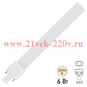 Лампа светодиодная OSRAM DULUX S11LED EM 6W/830 230V G23 630Lm L237x33mm