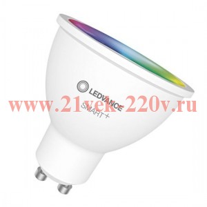 Лампа светодиодная LEDVANCE SMART+ WiFi SPOT RGBW 5W ( 32W) 2700…6500K 45град. GU10 упаковка 3шт.