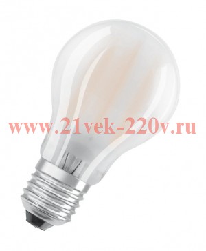 Лампа филаментная Osram PARATHOM CLAS A 4W/827 (40W) 230V E27 матовая Filament