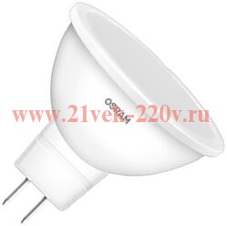 Лампа светодиодная OSRAM LED Value LVMR1635 5SW/830 5W 3000K 230V GU5.3 400Lm 46x50mm упаковка 5шт.