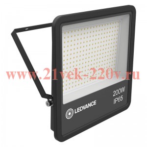 Прожектор светодиодный ECOCLASS FL G2 200W 740 230V BK 4000К Black LEDVANCE