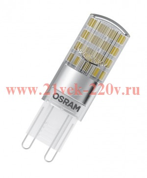 Лампа светодиодная LEDPPIN 40 3,8W/827 230V G9 470Lm d20x58mm тёплый белый свет