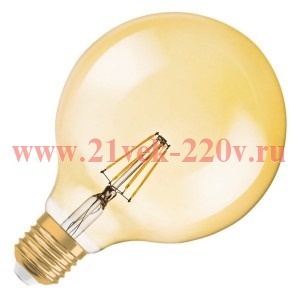 Лампа филаментная светодиодная шар Osram LED Vintage GLOBE G125 21 2.8W/824 200lm E27 Filament