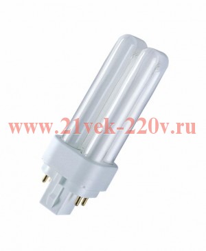 Лампа люминесцентная компактная DULUX D 26Вт/830 G24d-3 OSRAM 4099854123023