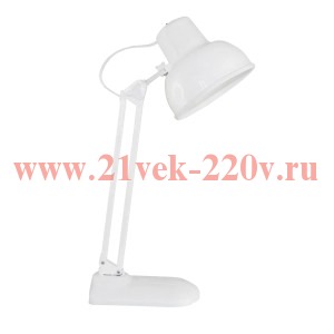 Настольный светильник Бета-КУ+ ННБ37-60-172 на подставке (220В, 60Вт, ЛОН/LED Е27) без лампы, белый