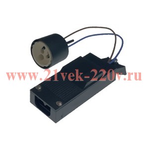 Патрон 31710 VS GU10 GZ10 PTL провод 1кв.мм l=140mm + клем. колодка