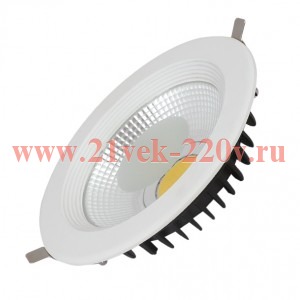 Светодиодный светильник FL-LED DLA 20W 2700K D190xd170x60mm 1800Lm FOTON встраиваемый круглый