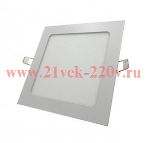 Светильник FL-LED PANEL-Q18 18W 4000K L=220мм h=20мм W=205мм 1350Лм(встр.кв.) нейтральный белый свет