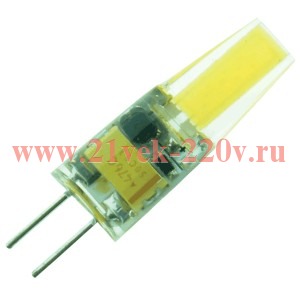 Лампа светодиодная FL-LED G4-COB 3W 12V 6400К G4 210lm 10*32mm FOTON_LIGHTING дневной белый свет