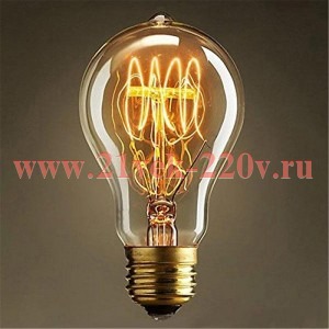 Лампа накаливания Ретро груша FL-Vintage PS60 60W E27 220В 60х108мм