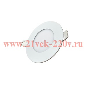 Светодиодная панель FL-LED PANEL-R03 3W 3000K D= 88mm h=20mm d=75mm 270Лм FOTON теплый белый свет