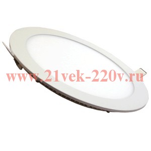 Светодиодная панель FL-LED PANEL-R15 3000K D=190mm h=20mm d=170mm 1350Лм FOTON тёплый белый свет