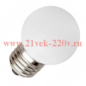 Лампа светодиодная шарик Foton 1W 230V E27 5LED белый (6400K холодный свет)