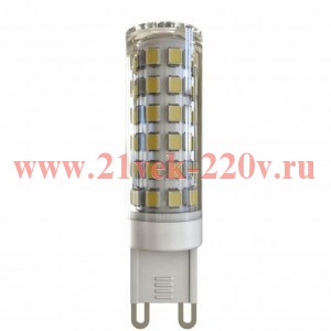 Лампа светодиодная FL-LED G9-SMD 6W 3000К 220V G9 420lm 16х50mm FOTON_LIGHTING тёплый белый свет