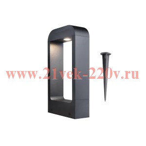 Светильник садово-парковый FL-LED GardenFrame-BL001-300 12W 4000K 150x56x300мм BK IP65 +колышек