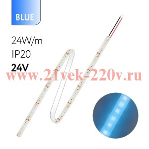 Светодиодная лента FL-Strip 2835-S120-B 24.0W/m BLUE DC-24V IP20 10*5000mm FOTON