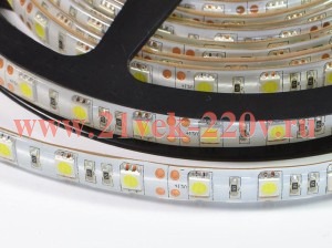 Светодиодная лента FL-Strip 2835-SW120-Y 24.0W/m YELLOW DC-24V IP65 10*5000mm FOTON