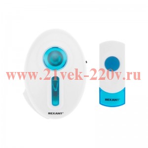 Беспроводной дверной звонок 220 вольт кнопка IP 44 REXANT RX-6