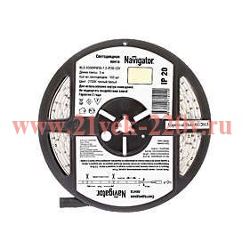 СД Лента Navigator 71 414 NLS-5050WW30-7.2-IP20-12V R5