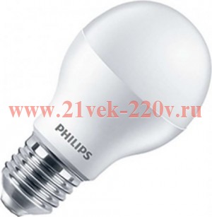 Светодиодная лампа Philips LED Bulb A60 5W (55W) 220V E27 6500K 500lm L104x58mm (матов./холодный)