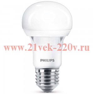 Лампа светодиодная Philips LEDBulb A60 10W 6500K 220V E27 710lm HV ECO