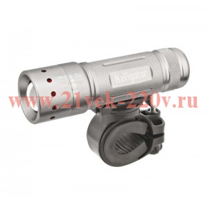 Фонарь Navigator 94 964 NPT-B01-3AAA Вело. 2 крепл. CREE 1LEDх5Вт, фокус, блист.