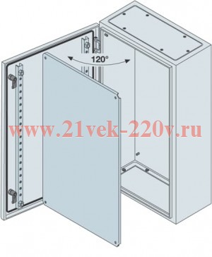 Шкаф ABB SR2 IP65 400х400х200мм с монтажной платой