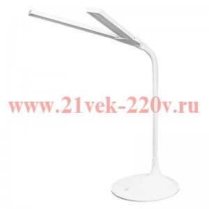 Светильник светодиодный настольный PANAN DISC DOUBLE WT 5W 3000K 220Lm DIM 375x400x170mm аккумулятор