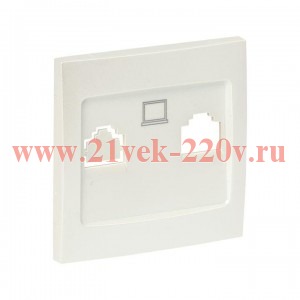 Панель лицевая Валенсия для розетки 1-м RJ-45 жемчуг PROxima EKF ESK01-L-035-50