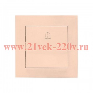 Кнопка звонка 1-кл. СП Валенсия 10А IP20 крем. PROxima EKF EWV10-026-20