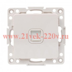 Механизм розетки RJ-45 1-м Стокгольм бел. PROxima EKF EYK01-035-10