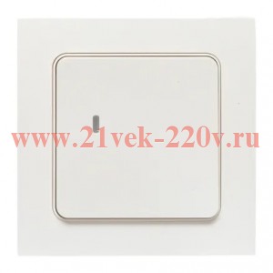 Выключатель 1-кл. Стокгольм Умный беспроводной бел. Zigbee Сonnect EKF RCV-ST1-WS-ZB