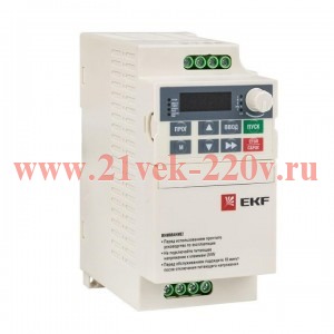 Преобразователь частоты 0.75кВт 1х230В VECTOR-80 Basic EKF VT80-0R7-1