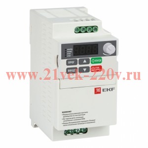 Преобразователь частоты 1,5/2,2кВт 1х230В VECTOR-75 compact EKF Basic