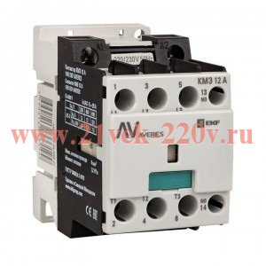 Контактор КМЭ 12А 1NO 400В АС AVERES EKF ctr-s-12-10-400-av