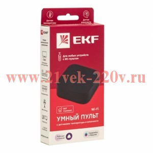 Пульт Умный Connect с датчиками температуры и влажности EKF irr-ths