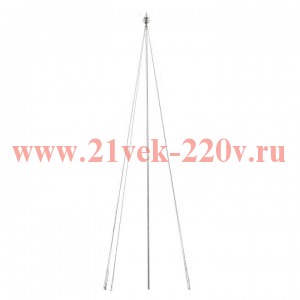 Мачта молниеприемная d40мм L4000 с оттяжками St PROxima EKF lp-4000-40-st