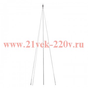 Мачта молниеприемная d40мм L5000 с оттяжками St PROxima EKF lp-5000-40-st