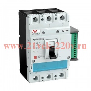 Выключатель автоматический 250А 100кА AV POWER-2/3 ETU6.2 AVERES EKF mccb-23-250H-6.2-av