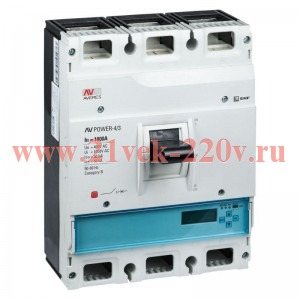 Автоматический выключатель AV POWER-4/3 1000А 50kA ETU6.2 EKF