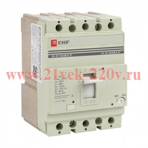 Выключатель автоматический 3п 160/20А 35кА ВА-99 PROxima EKF mccb99-160-20