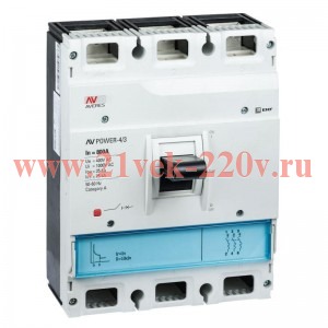 Выключатель автоматический AV POWER-4/3 800А 35кА TR EKF mccb-43-800-TR-av