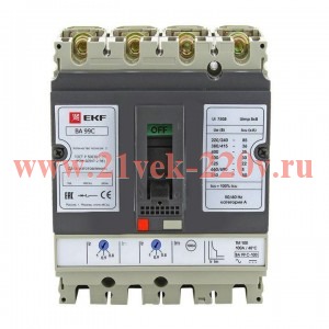 Выключатель автоматический ВА-99C (Compact NS) 250/200А 3P+N 45кА EKF PROxima