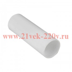 Муфта соединительная для трубы 25мм бел. Plast EKF ms-t-25-w-r