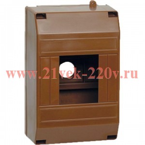 Бокс КМПН 1/4 темн. дерево инд. штрих-код PROxima EKF pbm40-n-4-dark